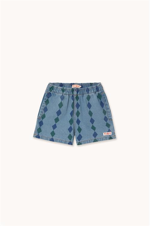 Tinycottons Diamonds Shorts Light Wash Denim  Light Wash Denim 8 Y  Blå  8 år  Drenge, Piger
