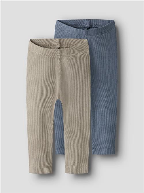 Name It 2-pak Leggings Troposphere  Troposphere 80 cm  Blå  80 cm  Drenge, Piger
