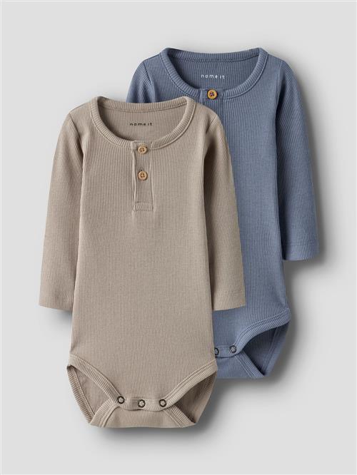 Name It 2-pak Baby Bodys Troposphere  Troposphere 62 cm  Blå  62 cm  Drenge