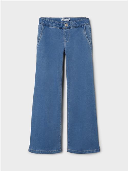 Name It Salli Wide Jeans Light Blue Denim  Light Blue Denim 116 cm  Blå  116 cm  Piger
