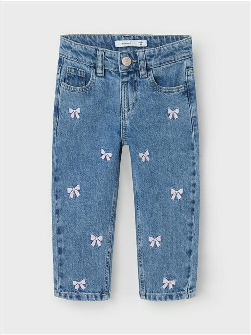 Name It Bella Mom Jeans Medium Blue Denim  Medium Blue Denim 80 cm  Blå  80 cm  Piger