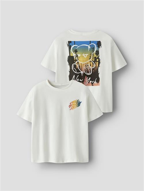 Name It Byne T-shirt Cloud Dancer  Cloud Dancer 122/128 cm  Marineblå  122/128 cm  Drenge