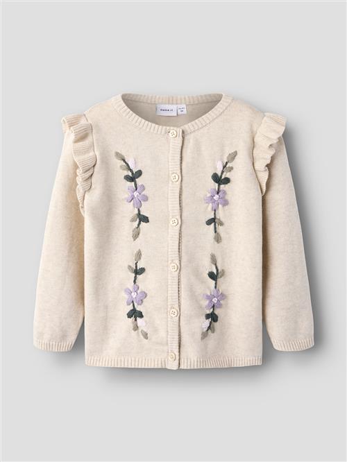 Name It Duniaja Cardigan Peyote Melange Peyote Melange 116 cm  Creme  116 cm  Piger