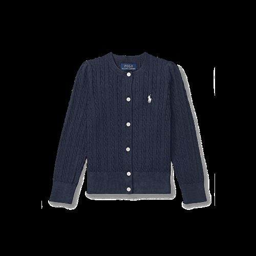 Ralph Lauren Mini-Cable Cardigan Hunter Navy  Hunter Navy 130-134 cm  Marineblå  130-134 cm  Piger