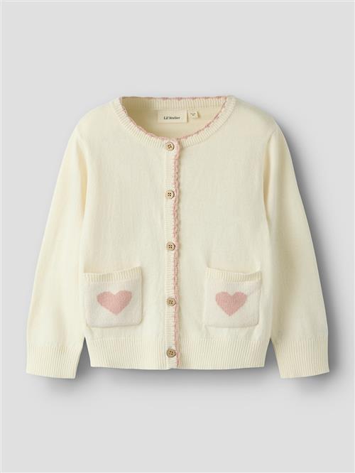 Lil’ Atelier Cardigan Turtledove  Turtledove 116 cm  Hvid  116 cm  Piger