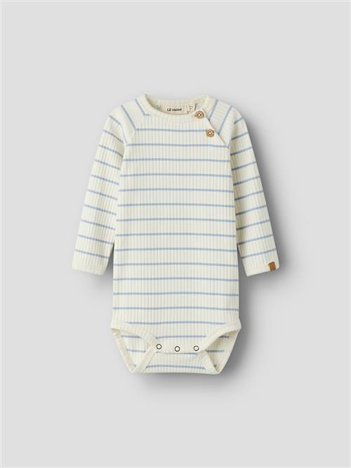 Lil’ Atelier Bodysuit Zen Blue  Zen Blue 68 cm  Hvid  68 cm  Drenge