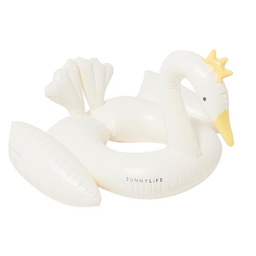 SUNNYLiFE Princess Swan Oppustelig Badering Til Børn Cream  Cream-One Size  Creme  One Size  Drenge, Piger