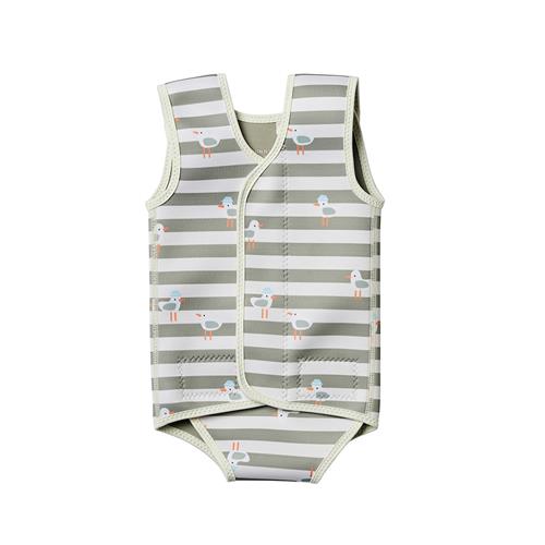 SUNNYLiFE Sammy The Seagull Baby Wetsuit Green  Green One Size  Grøn  One Size  Drenge, Piger
