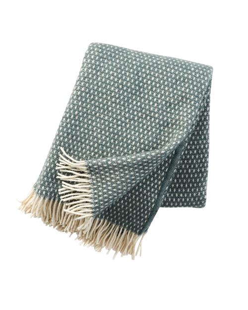 Klippan Yllefabrik Knut Lambswool Blanket Balsam Green Balsam Green One Size  Grøn  One Size  Drenge, Piger