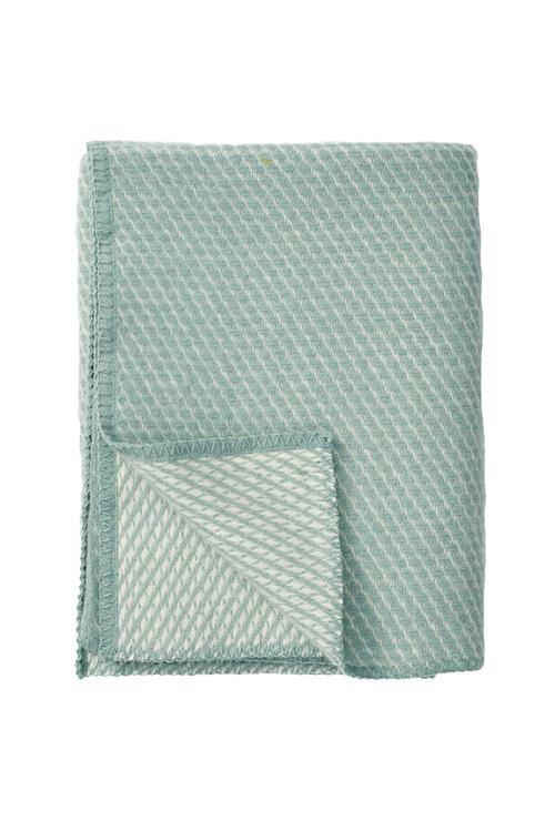 Klippan Yllefabrik Vevlet Midi Lambswool Blanket Eggshell Blue  Eggshell Blue One Size  Blå  One Size  Drenge, Piger