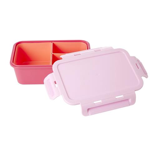 RICE Madkasse Med 3 Indsatser Pink Pink One Size  Lyserød  One Size