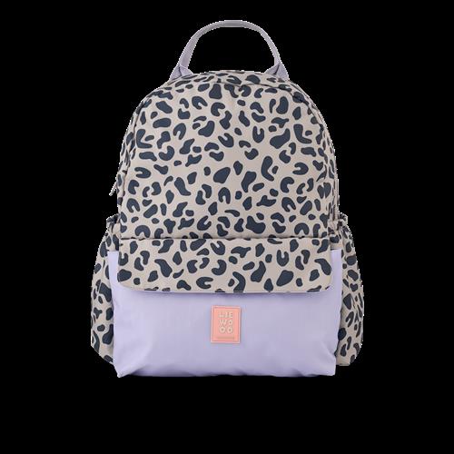 Liewood Lennon Skole-rygsæk Mega Leo Mist Mix  Mega Leo Mist Mix One Size  Grå  One Size 5 Years + Drenge, Piger