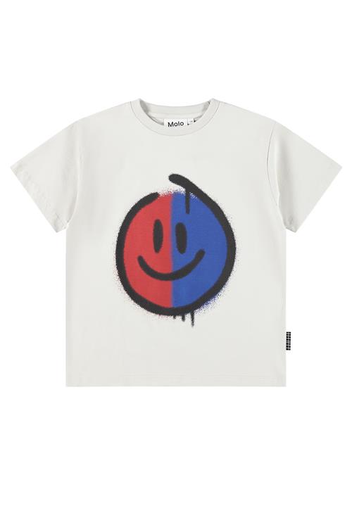 Molo GOTS Riley T-shirt Duo Smile  Duo Smile 128 cm  Hvid  128 cm  Drenge