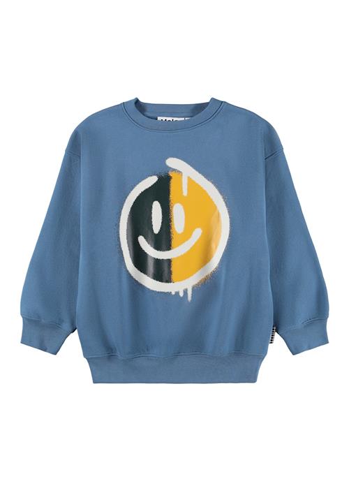 Molo Mar Sweatshirt Split Smile Split Smile 104 cm  Blå  104 cm  Drenge