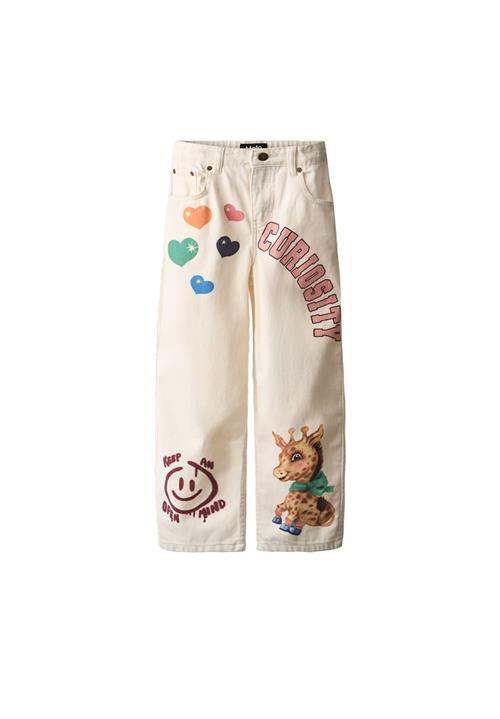 Molo GOTS Aiden Jeans Pearled Ivory Pearled Ivory 140 cm  Creme  140 cm  Piger