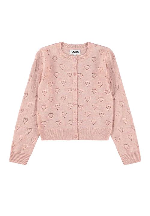 Molo Gillian Cardigan Petal Blush  Petal Blush 134/140 cm  Lyserød  134/140 cm  Piger