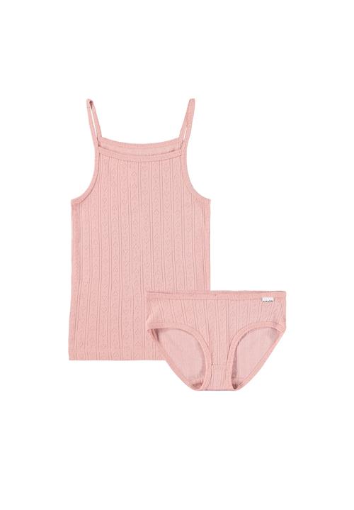 Molo GOTS Janice Undertøjssæt Mellow Rose  Mellow Rose 110/116 cm  Lyserød  110/116 cm  Piger