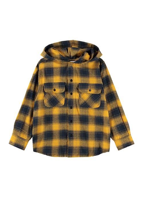Molo GOTS Rizz Ternet Skjorte Energy Check  Energy Check 98/104 cm  Brun  98/104 cm  Drenge