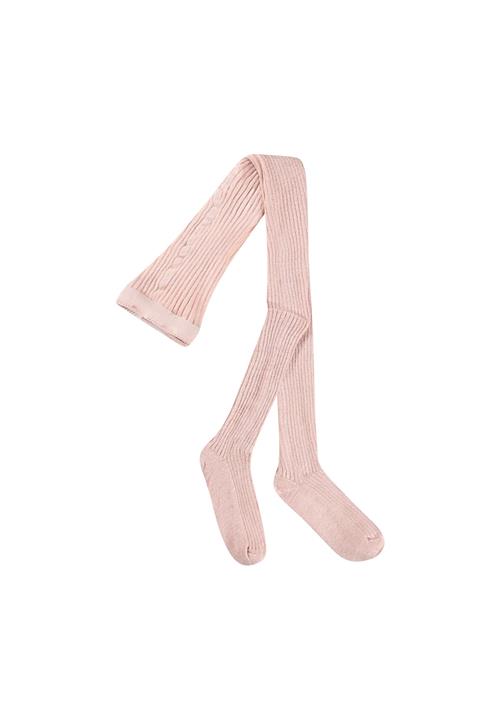 Molo Glitter Rib Strømpebukser Petal Blush  Petal Blush 86/92 cm  Lyserød  86/92 cm  Piger