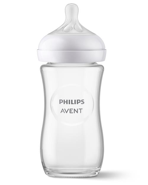 Philips Avent Natural Response Sutteflaske Af Glas 240 Ml  White One Size  Hvid  One Size  Drenge, Piger