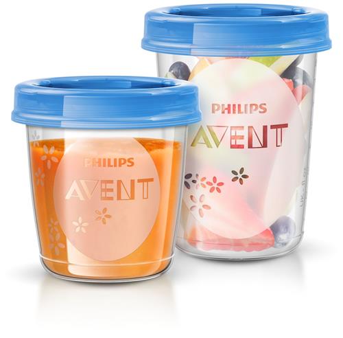 Philips Avent Bæger Til Opbevaring Af Fødevarer Blue  Blue One Size  Blå  One Size  Drenge, Piger