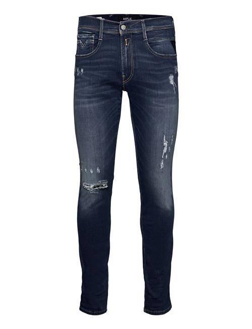 Replay | Anbass Slim Hyperflex Re-Used Xlite Sustainable Denim Trousers Dark Blue | 31 x 34