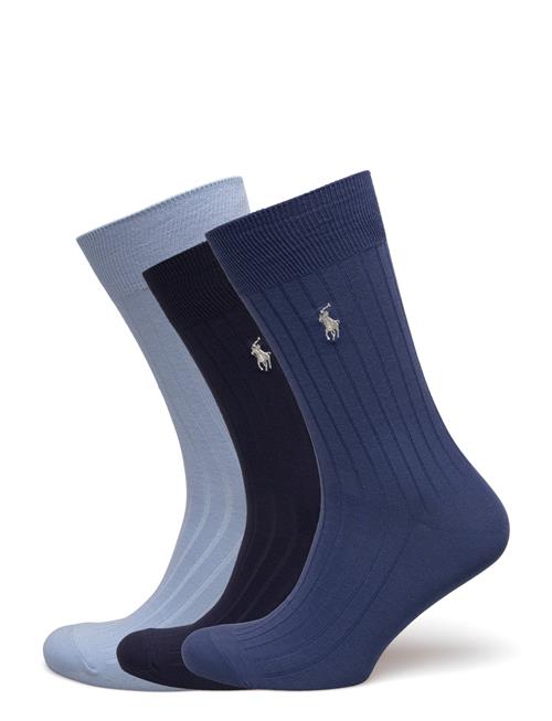 Polo Ralph Lauren | Ribbed Cotton-Blend Trouser Sock 3-Pack | 43-46