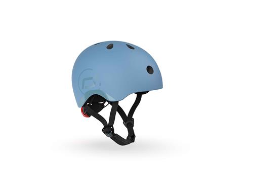 Scoot & Ride Helmet S Steel  Steel-51-55 cm  Blå  51/55 cm  Drenge, Piger