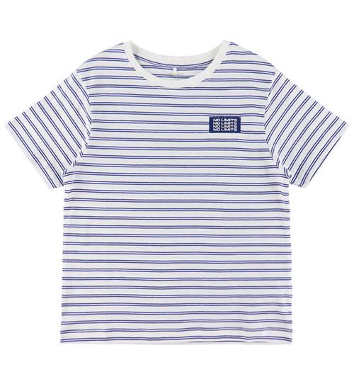 Name It T-shirt - NkmKristian - Wispy Clouds/Deep Ultramarine