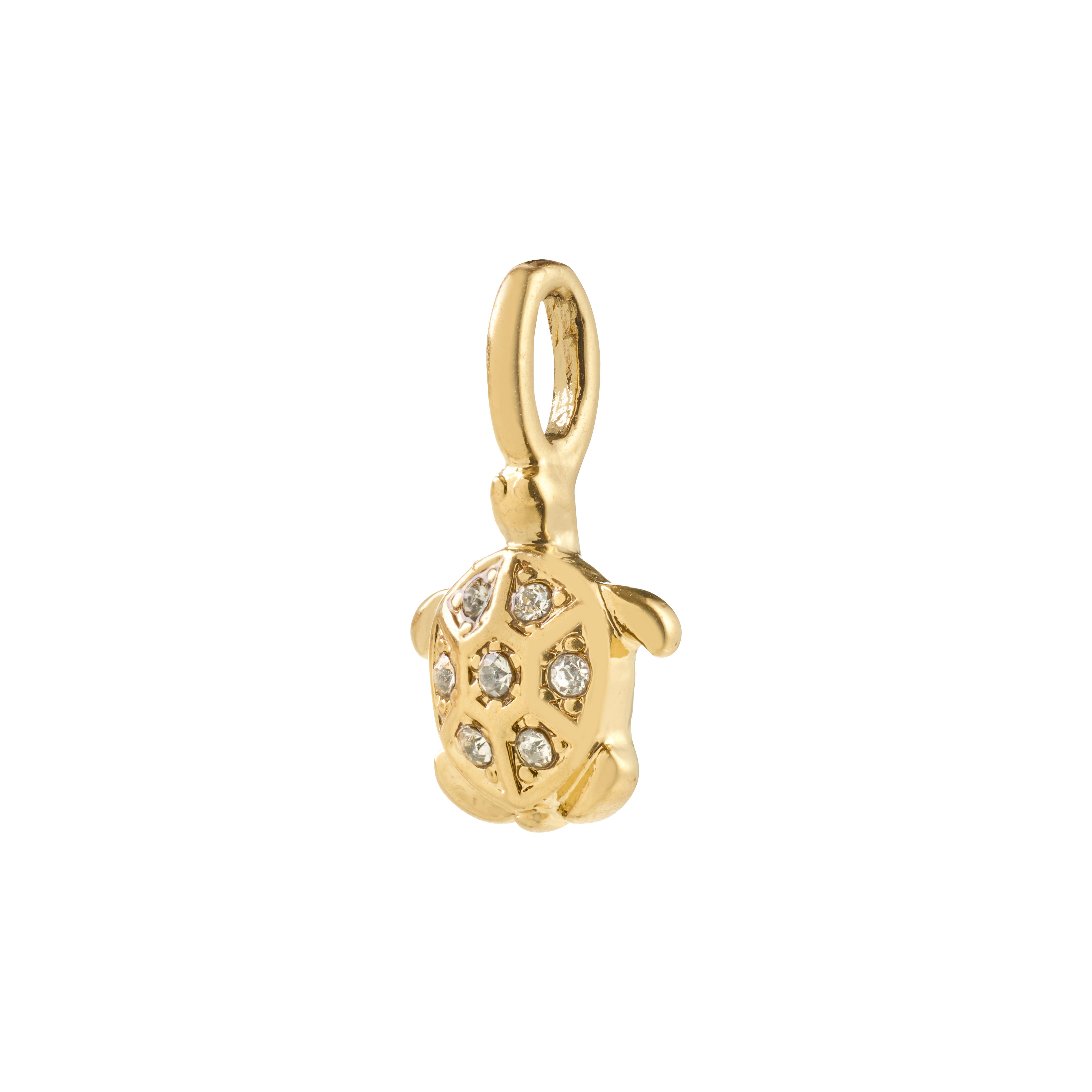 Pilgrim CHARM mini skildpadde vedhæng guldbelagt