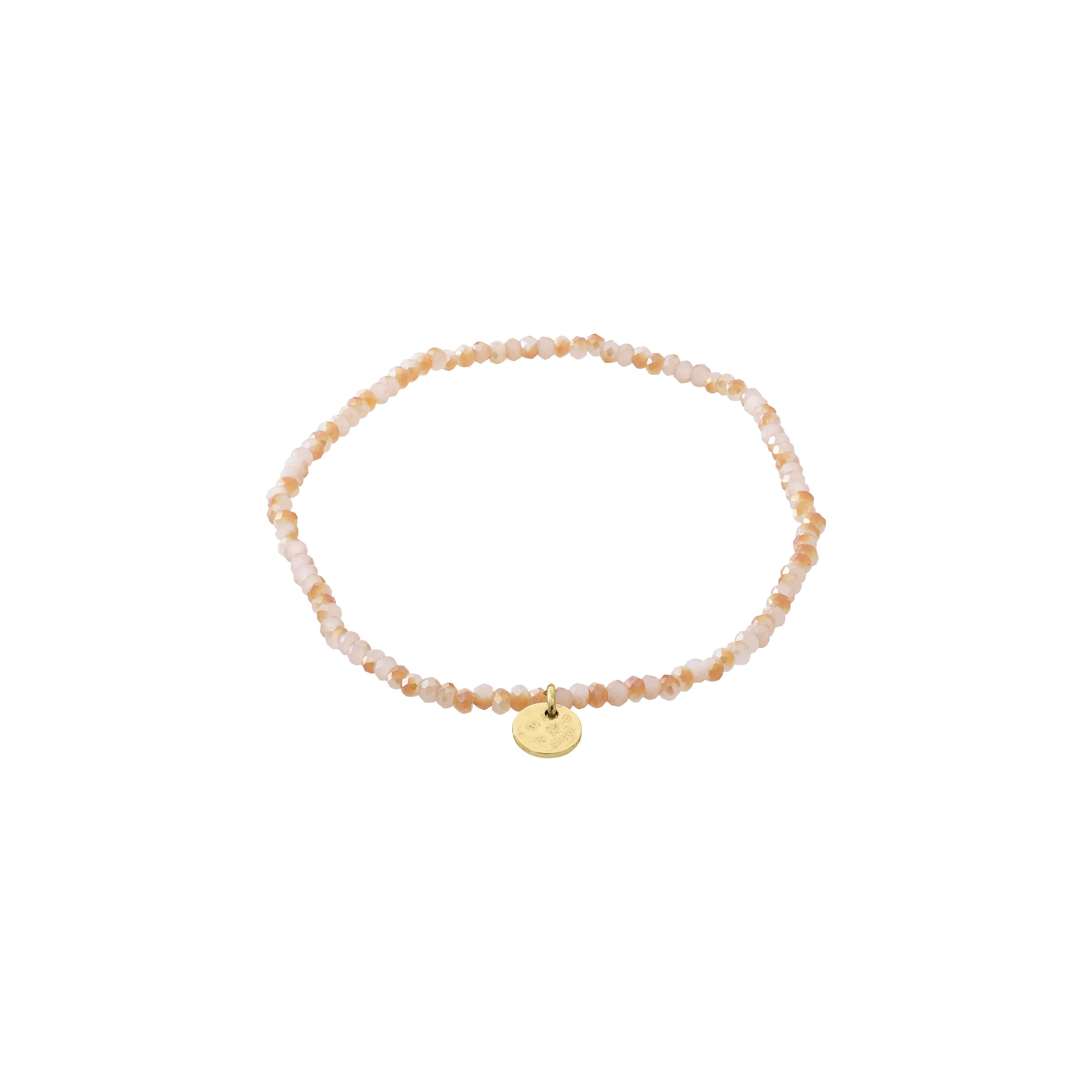 Se Pilgrim INDIE armbånd rosa, guldbelagt hos Pilgrim