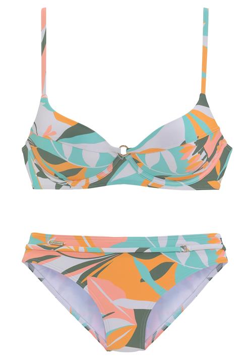 SUNSEEKER Bikini  ecru / turkis / gran / mørkeorange