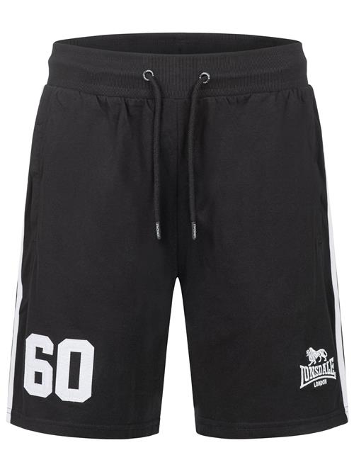 LONSDALE Bukser 'Marwick'  sort / hvid