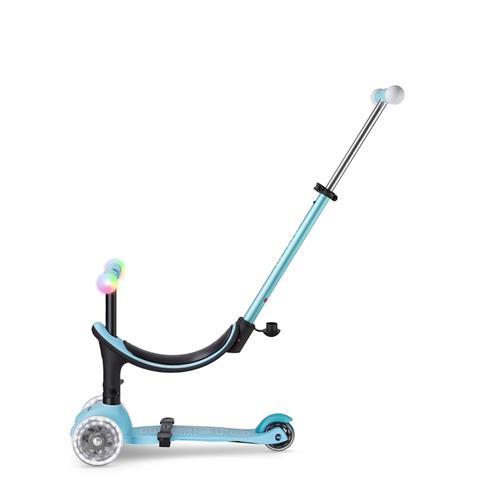 Micro Mini2Grow Deluxe Magic LED Alt-i-én-løbehjul Blue  Blue One Size  Blå  One Size 1+ Years Drenge