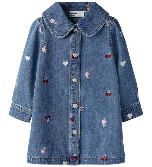 Name it Kjole - NmfEmily - Medium Blue Denim/EMB