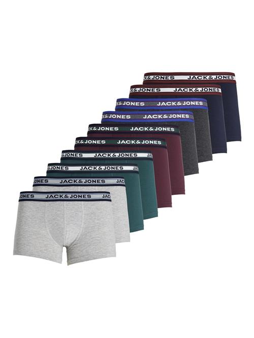 JACK & JONES Boksershorts 'JACSolid'  navy / mørkegrå / gran / vinrød