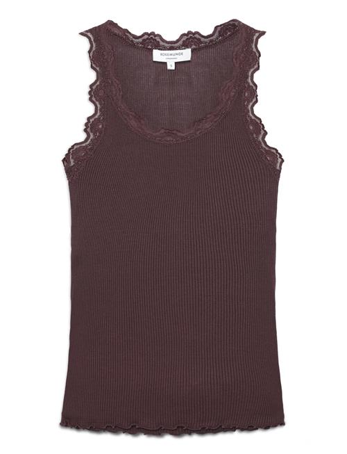 Rosemunde | Rwbabette Silk Sl U-Neck Long Lace | S