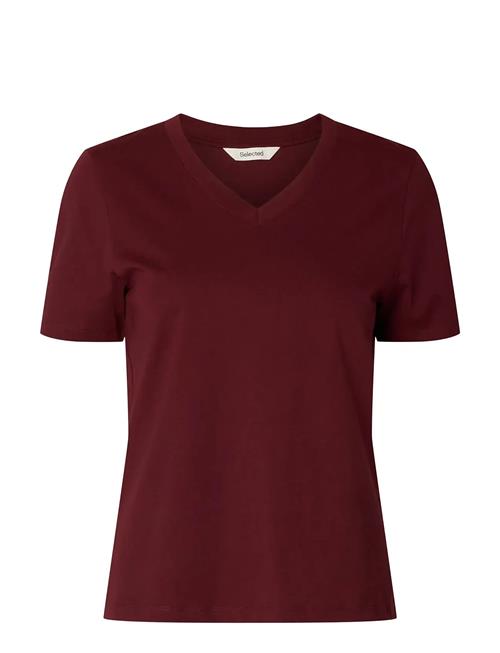 Selected | Slwessential Ss V-Neck Tee Noos | L