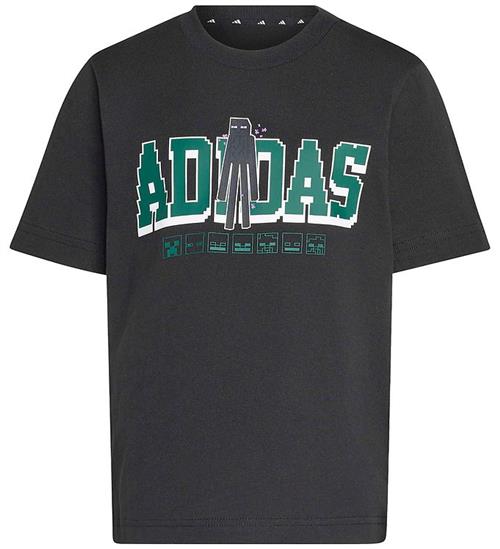 adidas Performance T-shirt - Sort m. Minecraft
