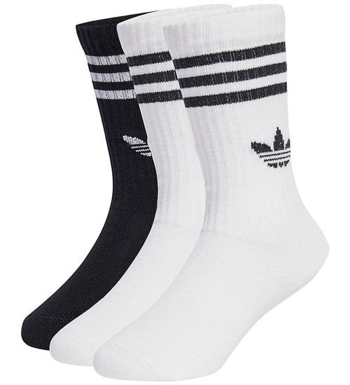 adidas Originals Strømper - 3-pak - Crew - Hvid/Sort