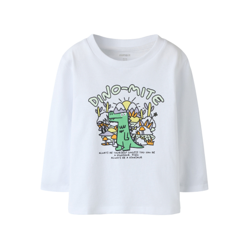 NAME IT Bluse Dakan Bright White