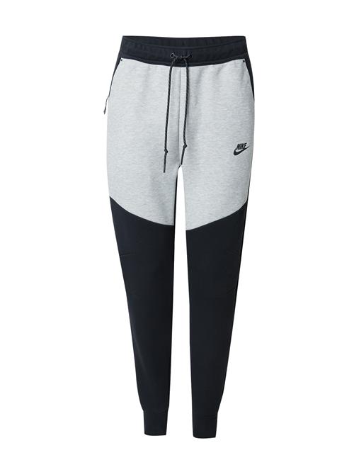 Nike Sportswear Bukser 'TCH FLC'  lysegrå / sort