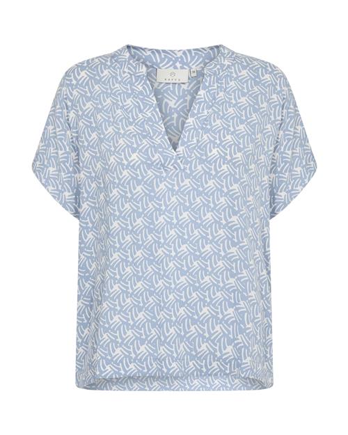 Kaffe Bluse 'KAAno'  lyseblå / offwhite
