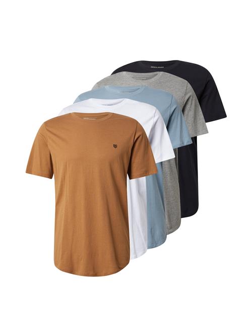 Jack & Jones Premium Bluser & t-shirts 'JPRBLABrody'  røgblå / grå-meleret / sort / hvid