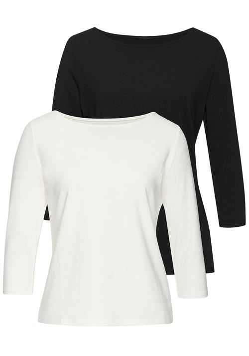 LASCANA Shirts  creme / sort