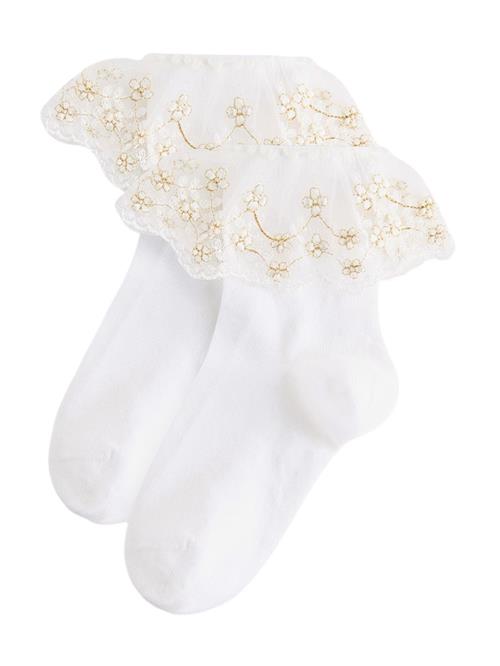 Next Sokker 'Bridesmaid'  beige / hvid