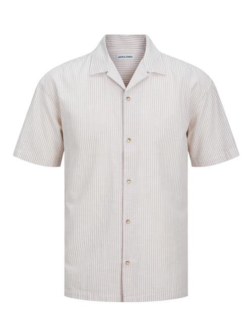 JACK & JONES Skjorte 'JJESummer Resort'  beige / mørkebeige