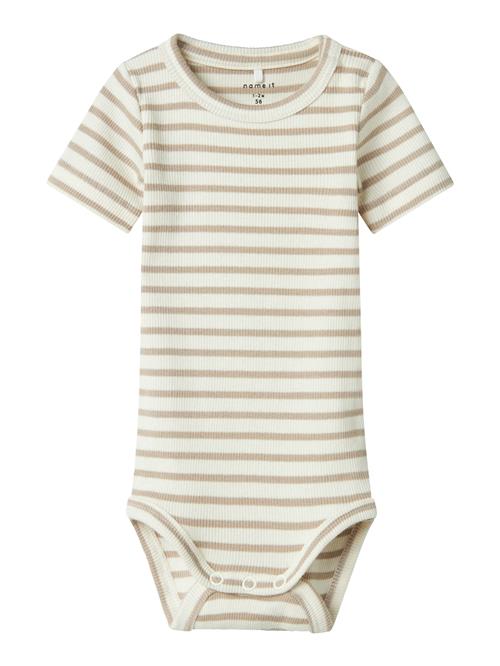 NAME IT Sparkedragt/Body 'NBNBani'  creme / mørkebeige