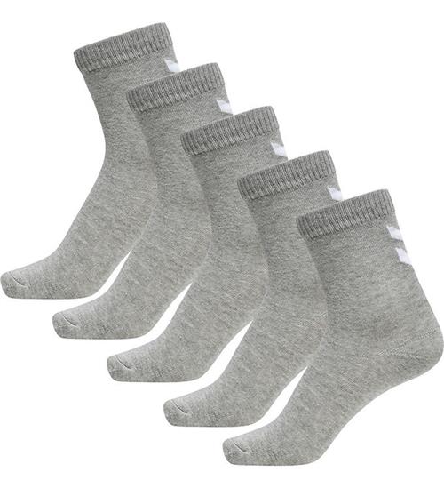 Hummel Strømper - hmlMAKE MY DAY SOCKS - 5-pak - Grey Melange