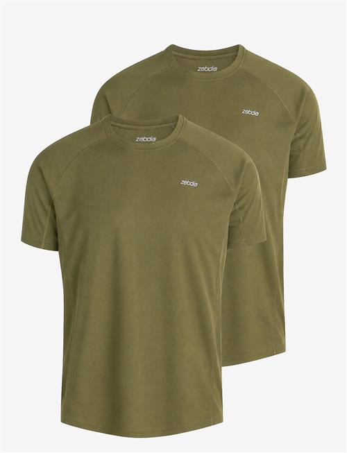 ZEBDIA | Men Sports T-Shirt/Chest Print 2-Pack | XXL